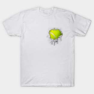 Shredded, Ripped and Torn Tennis T-Shirt